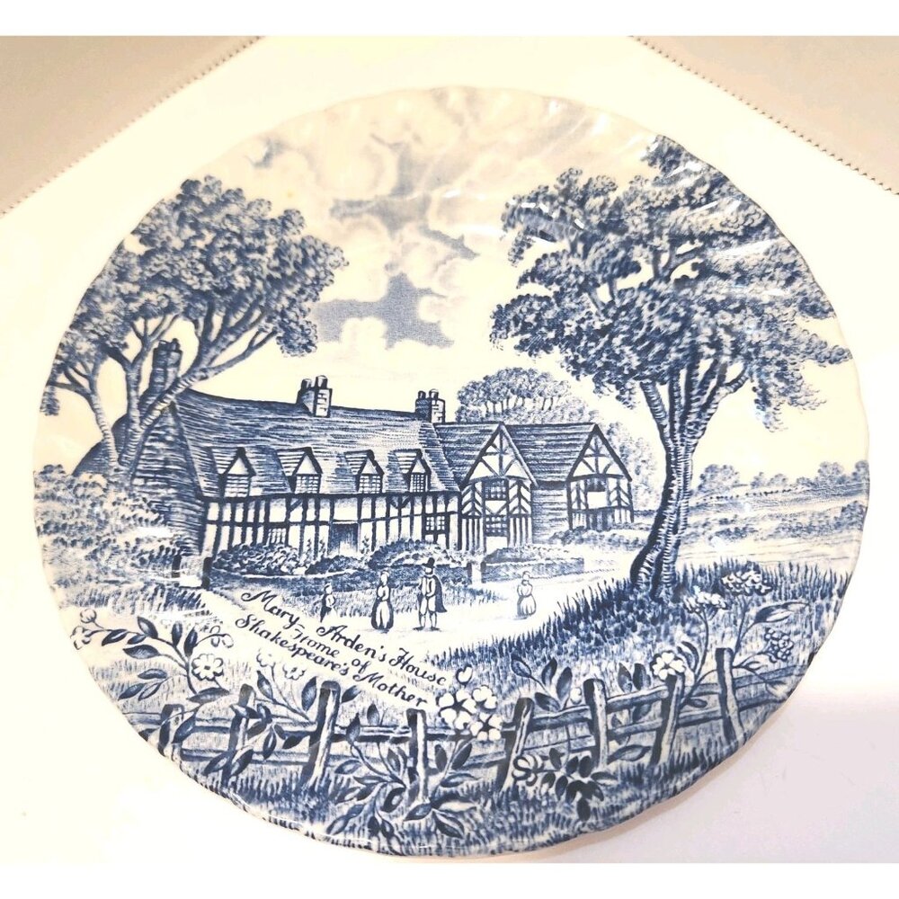 Mary Arden's House Vintage Royal Essex Shakespeare's Country Saucers